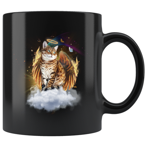 Bengal Cat Guardian Angel Kitty Mug