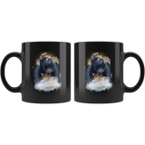 Black Cat Guardian Angel Kitty Mug