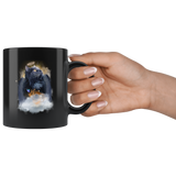 Black Cat Guardian Angel Kitty Mug