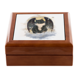 Tuxedo Cat Guardian Angel Jewelry Box