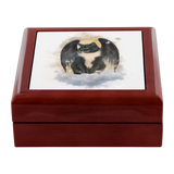 Tuxedo Cat Guardian Angel Jewelry Box