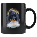 Black Cat Guardian Angel Kitty Mug