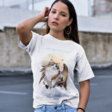 Calico Cat Guardian Angel Kitty T-Shirt