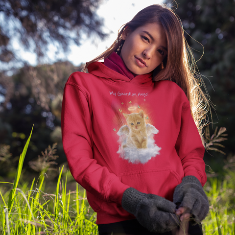 Ginger Kitten Guardian Angel Kitty Hoodie