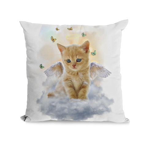 Ginger Kitten Angel Kitty Snuggle Pillow