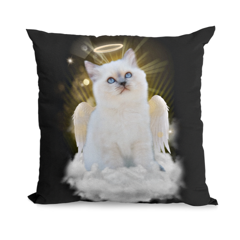 Siamese Kitten Angel Kitty Snuggle Pillow