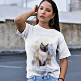 Siamese Cat Guardian Angel Kitty T-Shirt