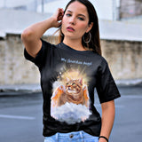 Tabby Cat Guardian Angel Kitty T-Shirt