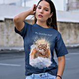 Tabby Cat Guardian Angel Kitty T-Shirt