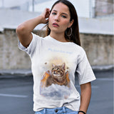 Tabby Cat Guardian Angel Kitty T-Shirt