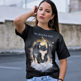 Tuxedo Cat Guardian Angel Kitty T-Shirt