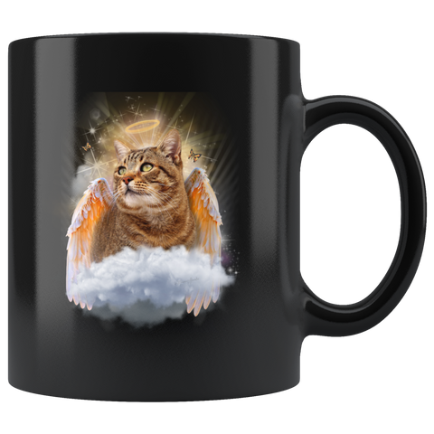 Tabby Cat Angel Kitty Mug