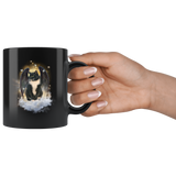 Tuxedo Cat Guardian Angel Kitty Mug