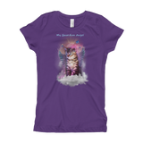 Tabby Kitten Guardian Angel Kitty Girls T-Shirt