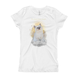 Siamese Kitten Guardian Angel Kitty Girls T-Shirt