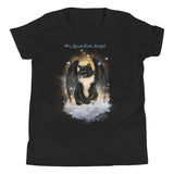 Guardian Angel Kitty Tuxedo Cat Girls T-Shirt