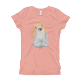 Siamese Kitten Guardian Angel Kitty Girls T-Shirt