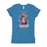 Tabby Kitten Guardian Angel Kitty Girls T-Shirt