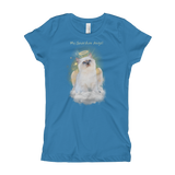 Siamese Kitten Guardian Angel Kitty Girls T-Shirt