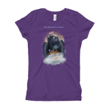 Guardian Angel Kitty Black Cat Girls T-Shirt