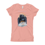 Guardian Angel Kitty Black Cat Girls T-Shirt