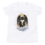 Guardian Angel Kitty Tuxedo Cat Girls T-Shirt