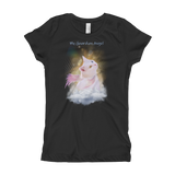 Guardian Angel Kitty Heavenly Cat Girls T-Shirt