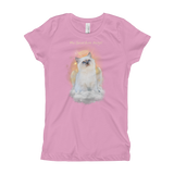 Siamese Kitten Guardian Angel Kitty Girls T-Shirt