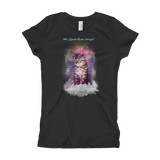 Tabby Kitten Guardian Angel Kitty Girls T-Shirt