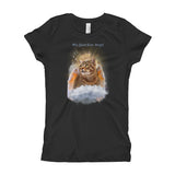 Guardian Angel Kitty Tabby Cat Girls T-Shirt