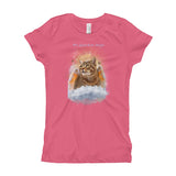 Guardian Angel Kitty Tabby Cat Girls T-Shirt