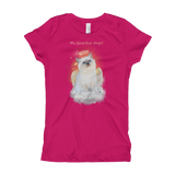 Siamese Kitten Guardian Angel Kitty Girls T-Shirt