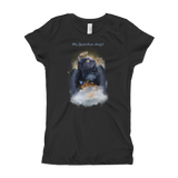 Guardian Angel Kitty Black Cat Girls T-Shirt