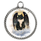 Tuxedo Guardian Angel Kitty Keepsake