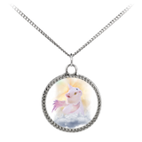 Halo Angel Kitty Coin Necklace