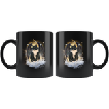 Tuxedo Cat Guardian Angel Kitty Mug